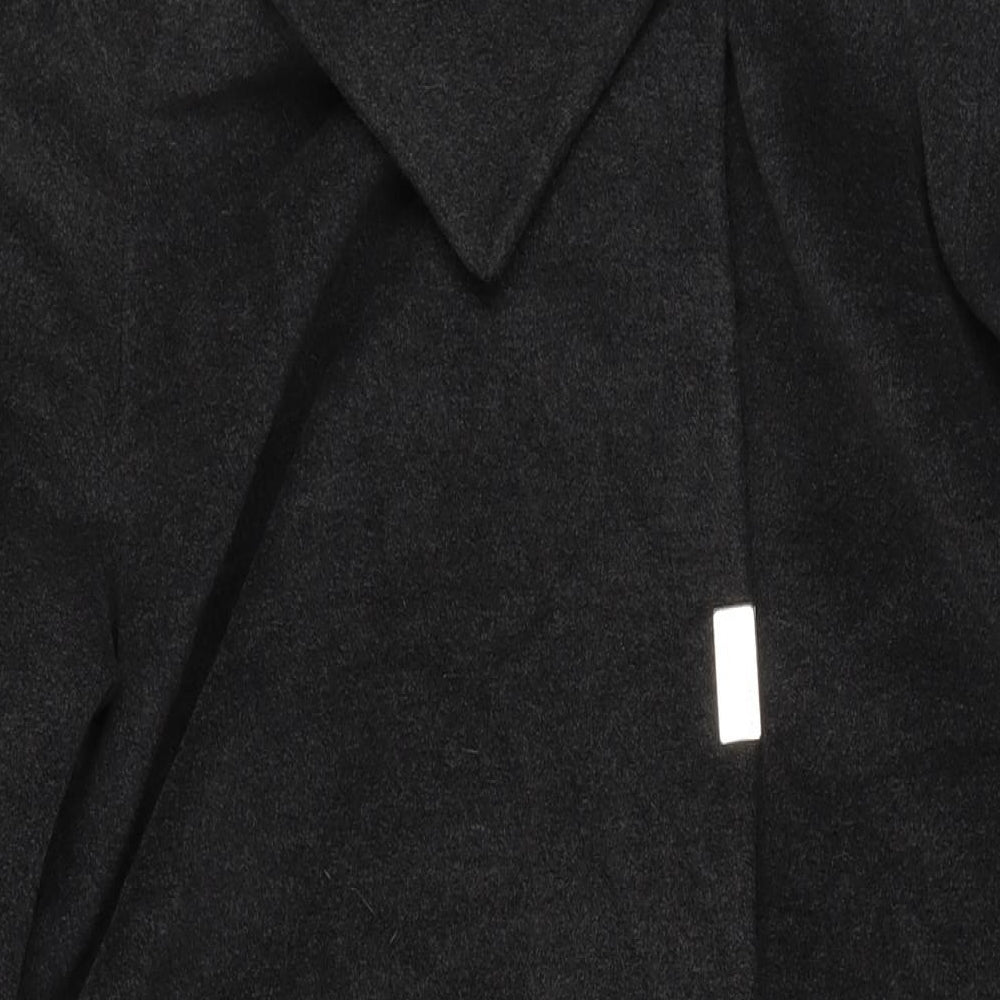 Womens UK Size 14 Classic Grey Overcoat