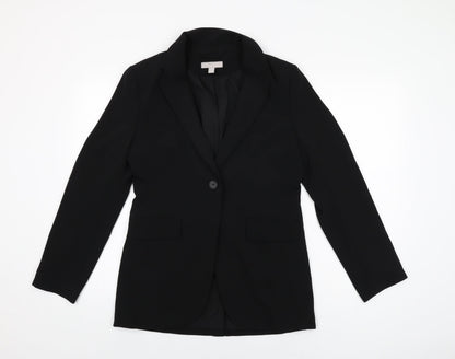 Womens UK Size 8 H&M Regular Black Suit Jacket