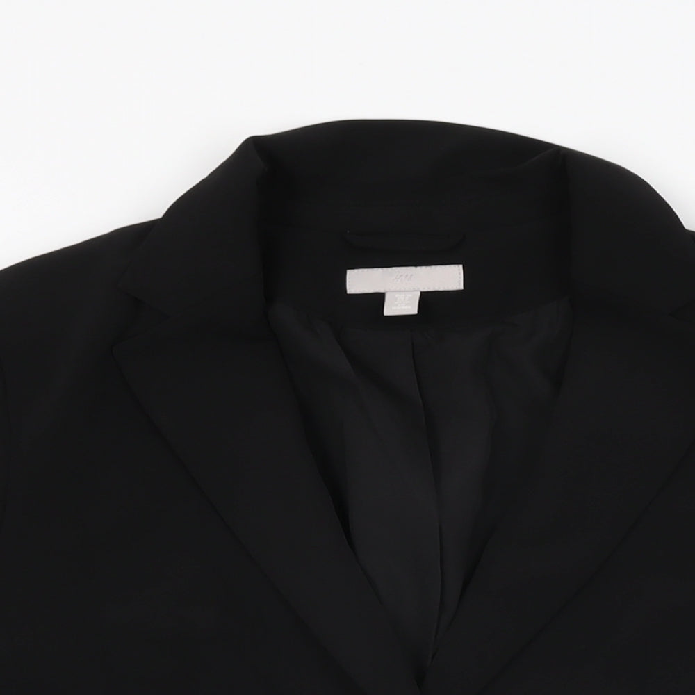 Womens UK Size 8 H&M Regular Black Suit Jacket