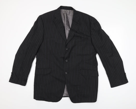 Mens UK Size 42 Marks and Spencer Regular Black Suit Jacket