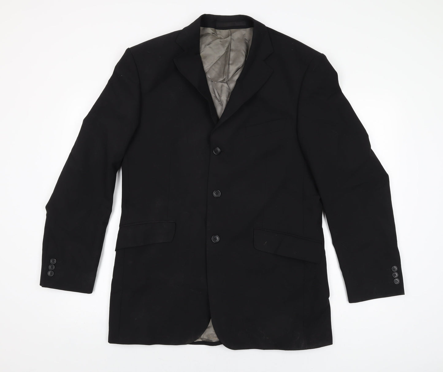 Mens UK Size 40 Marks and Spencer Regular Black Suit Jacket