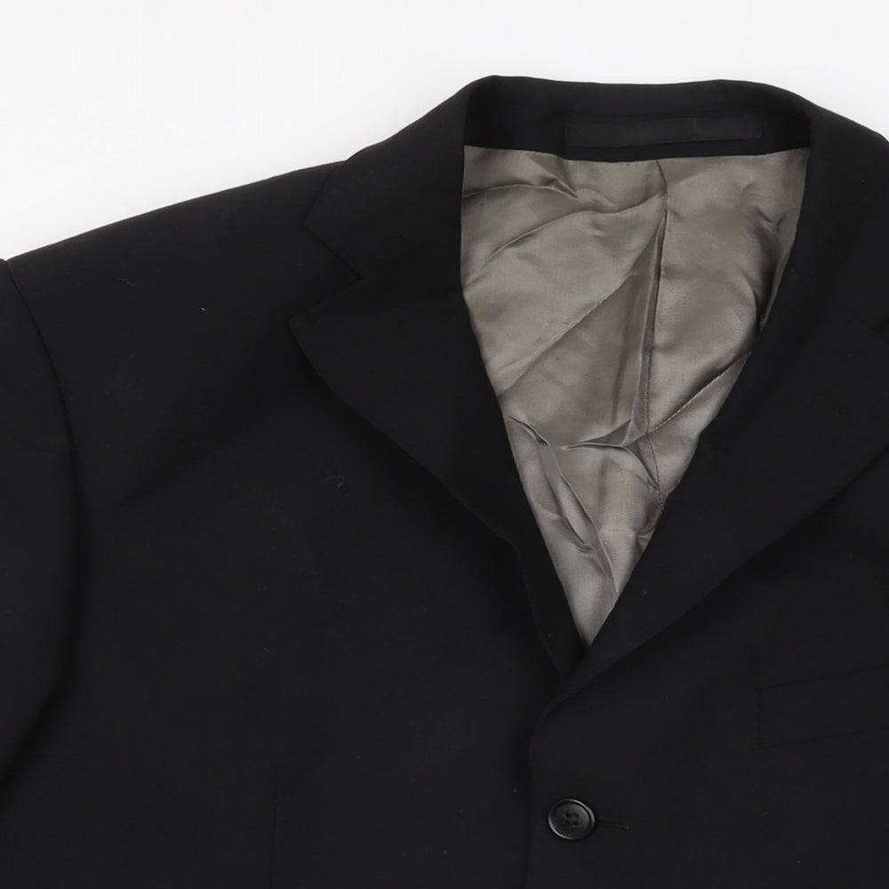 Mens UK Size 40 Marks and Spencer Regular Black Suit Jacket