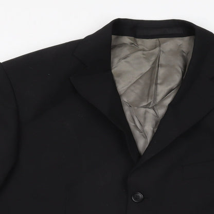 Mens UK Size 40 Marks and Spencer Regular Black Suit Jacket