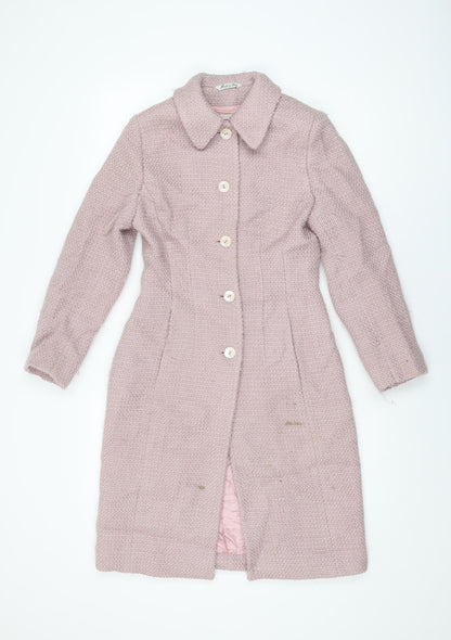 Womens UK Size 8 Precis Pink Overcoat