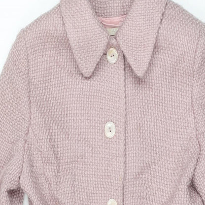 Womens UK Size 8 Precis Pink Overcoat