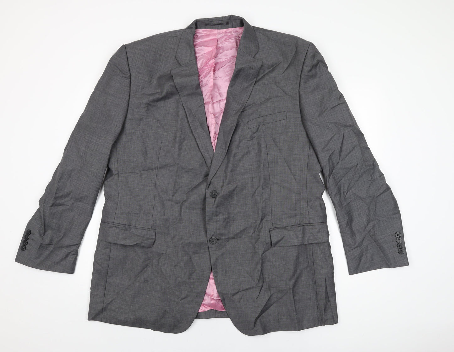 Mens UK Size 50 Greenwoods Regular Grey Suit Jacket
