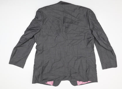 Mens UK Size 50 Greenwoods Regular Grey Suit Jacket
