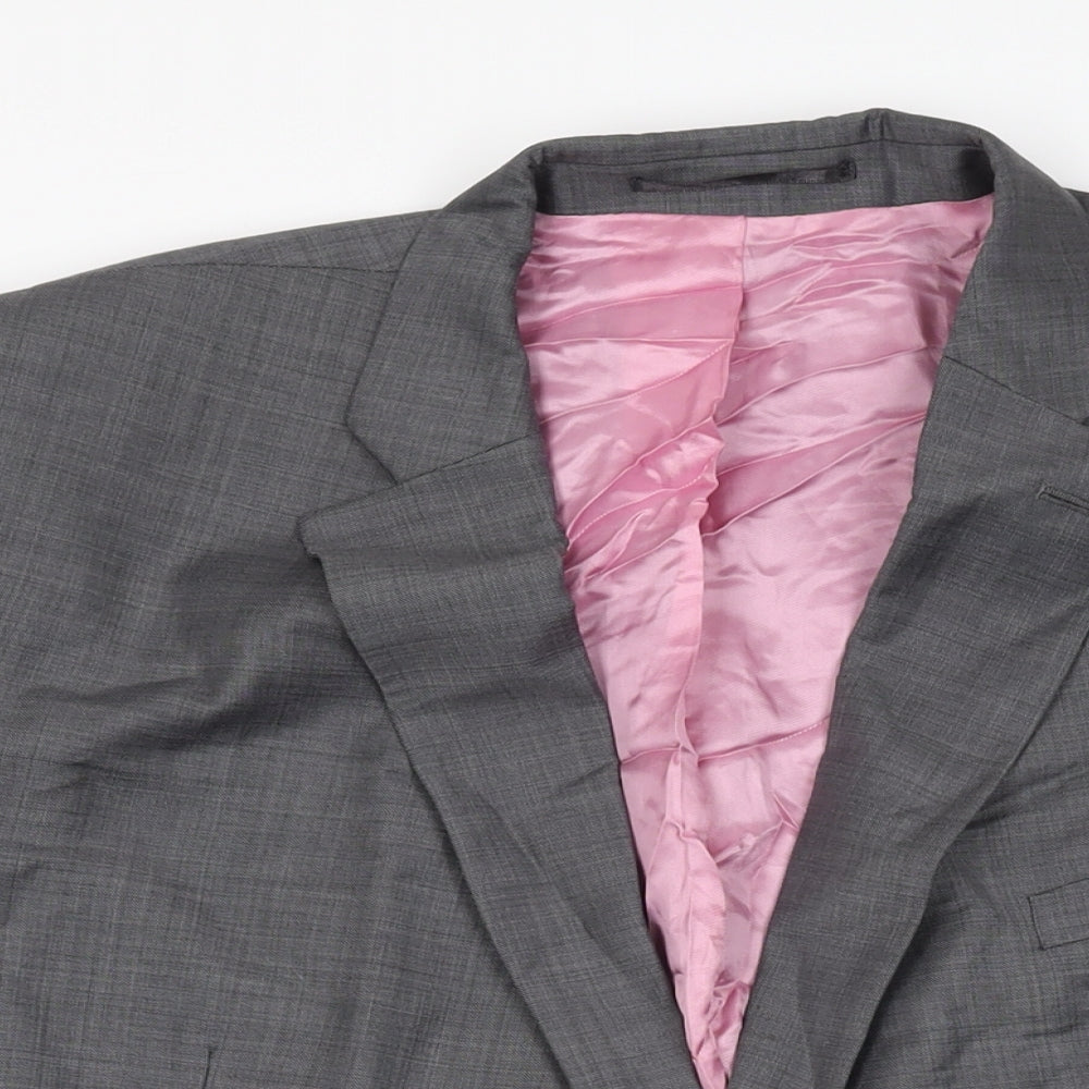 Mens UK Size 50 Greenwoods Regular Grey Suit Jacket