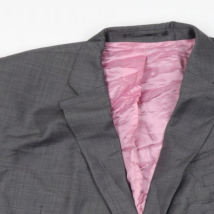 Mens UK Size 50 Greenwoods Regular Grey Suit Jacket