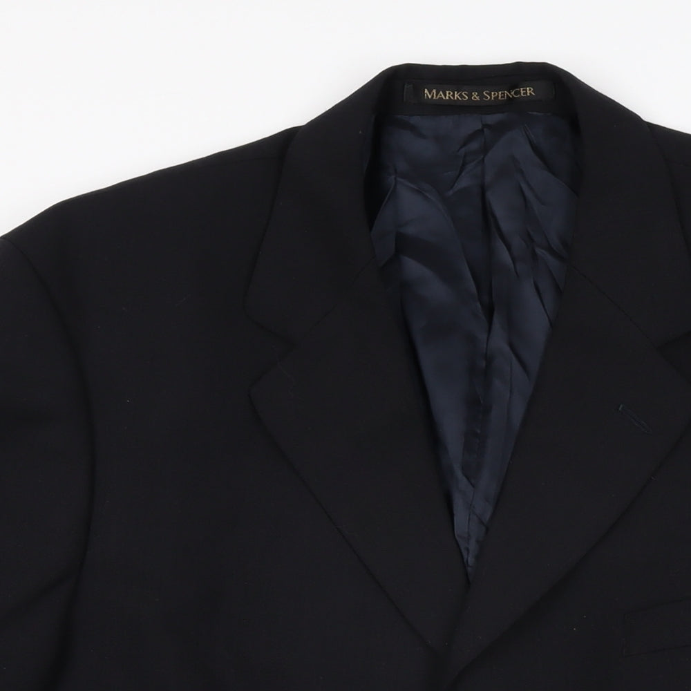 Mens UK Size 40 Marks and Spencer Regular Black Suit Jacket