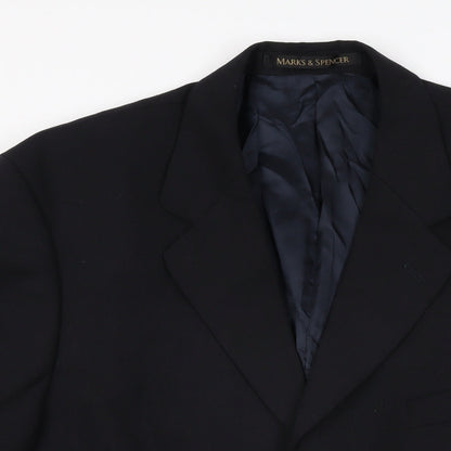 Mens UK Size 40 Marks and Spencer Regular Black Suit Jacket