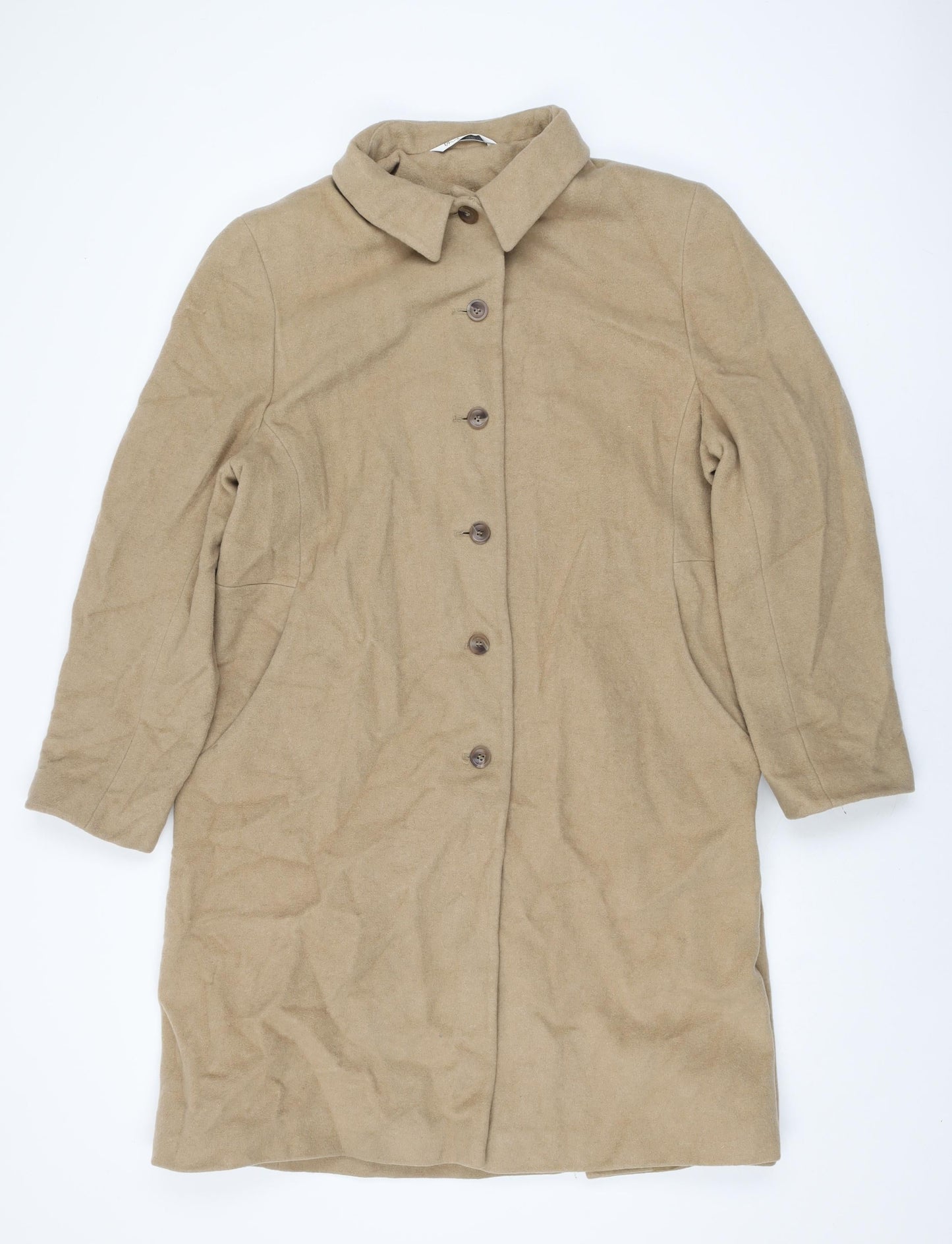 Womens UK Size 20 BHS Beige Overcoat