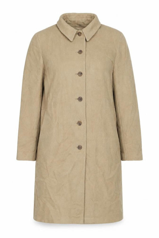 Womens UK Size 20 BHS Beige Overcoat