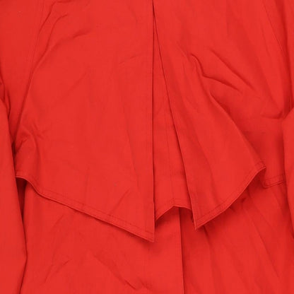 4Seasons of London Womens Red Overcoat Coat Size 12 Button