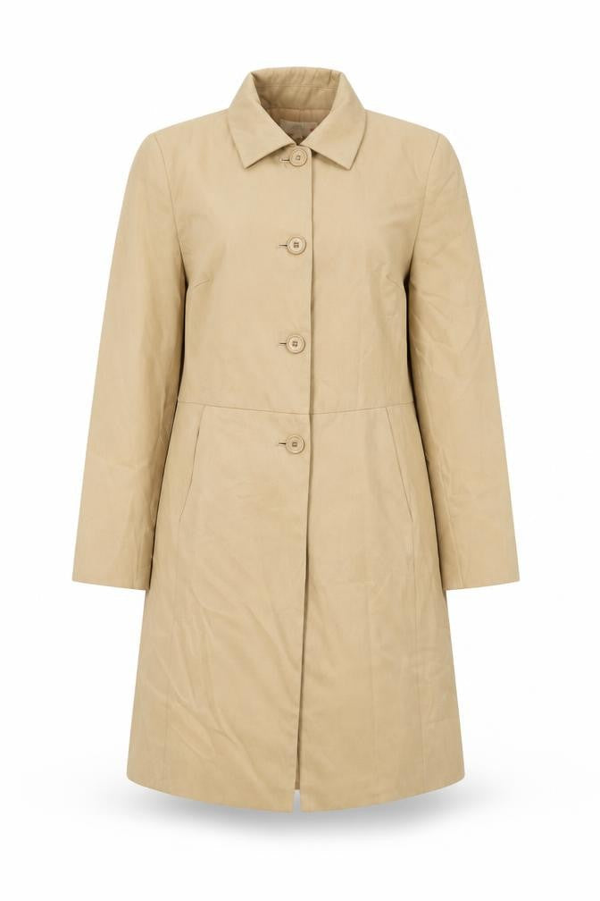 Womens UK Size 12 Marks and Spencer Beige Overcoat