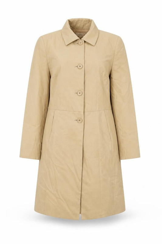 Womens UK Size 12 Marks and Spencer Beige Overcoat