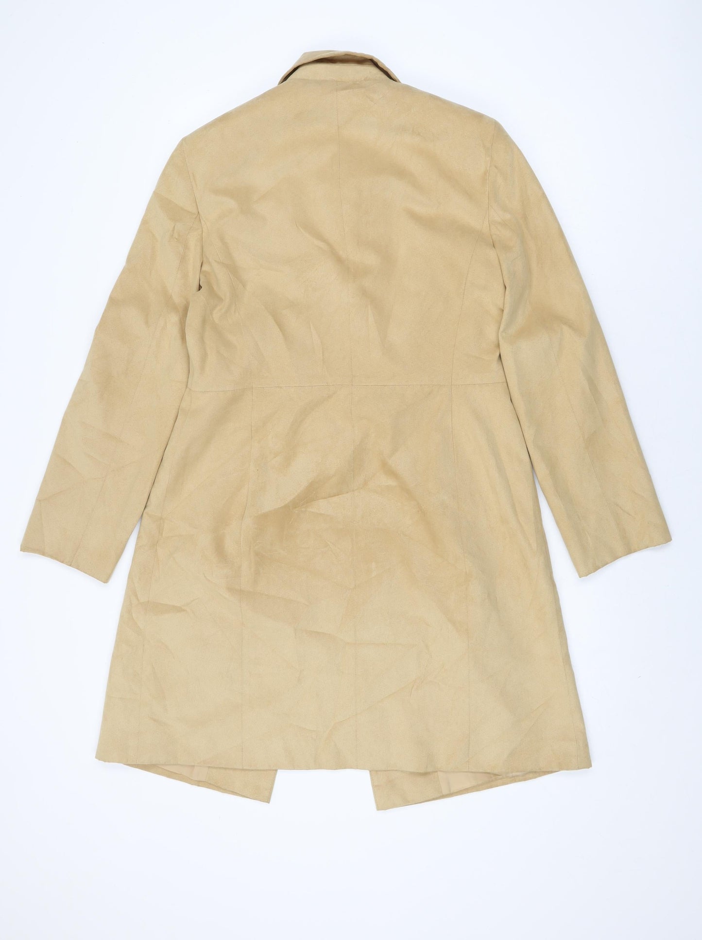 Womens UK Size 12 Marks and Spencer Beige Overcoat