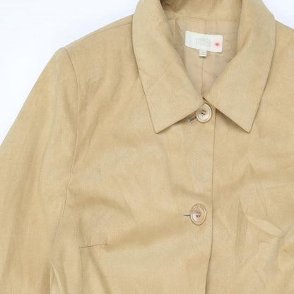 Womens UK Size 12 Marks and Spencer Beige Overcoat