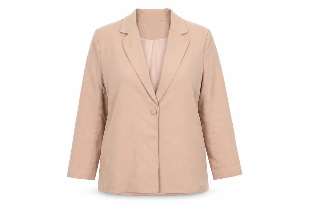 Boohoo Womens Pink Biker Blazer Size 16 Button