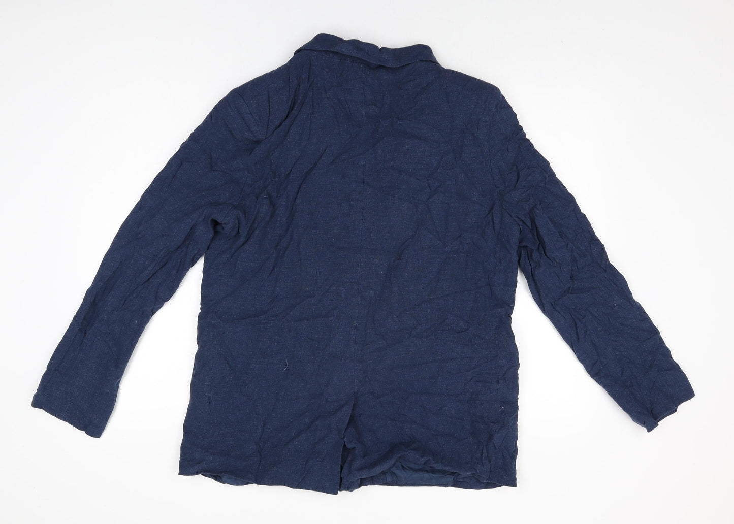 Topshop Womens Blue Jacket Blazer Size 16 Button