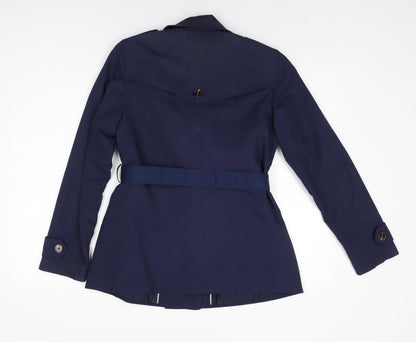 Womens UK Size 10 Marks and Spencer Blue Trench Coat