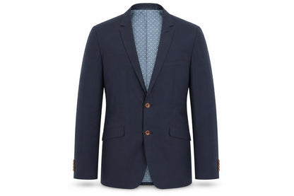 Matinique Mens Blue Cotton Jacket Suit Jacket Size 40 Regular