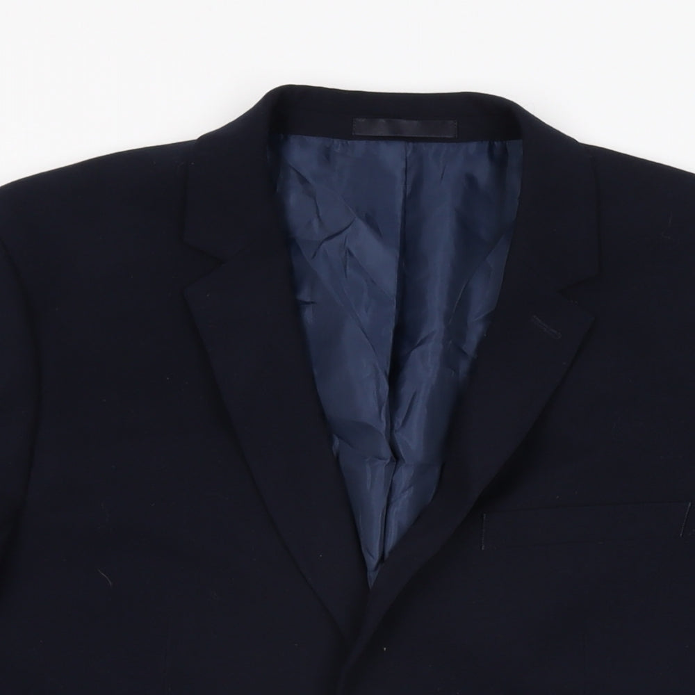 Mens UK Size 40 Topman Regular Blue Suit Jacket