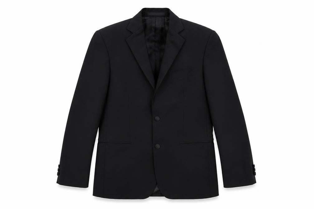 Marks and Spencer Mens Black Polyester Jacket Suit Jacket Size 36 Regular