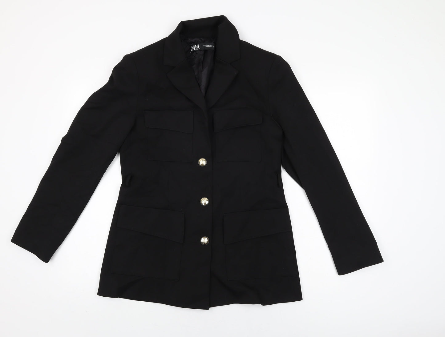 Womens UK Size M Zara Black Jacket