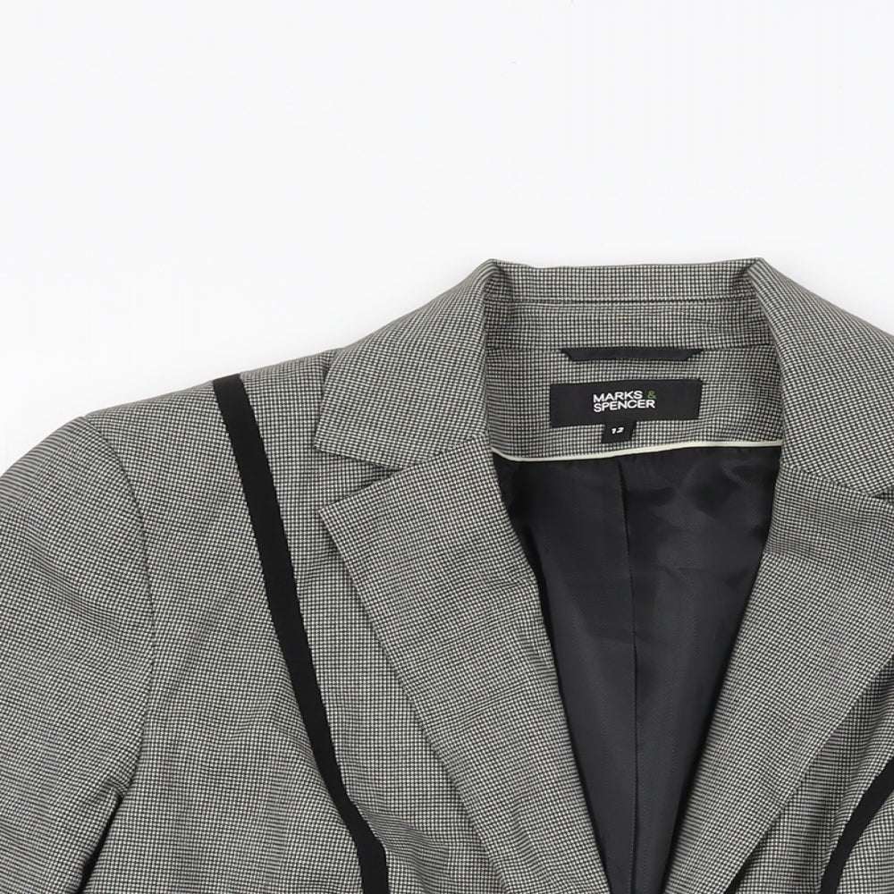 Womens UK Size 12 Marks and Spencer Grey Jacket