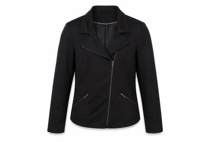M&Co Womens Black Jacket Size 12 Zip