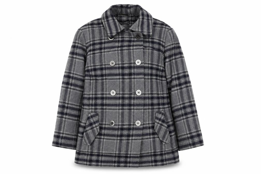 Womens UK Size 14 Autograph Grey Overcoat