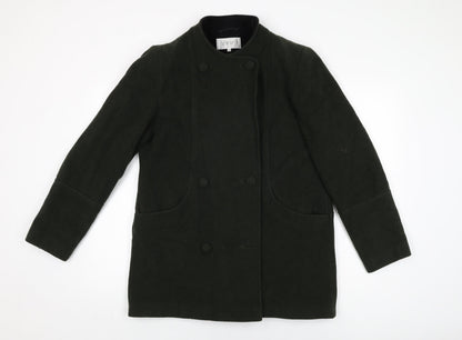 Womens UK Size 12 EWM Green Overcoat