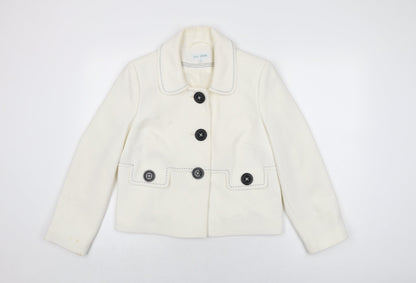 Womens UK Size 14 Marks and Spencer Ivory Jacket Jacket