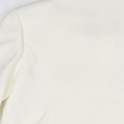 Womens UK Size 14 Marks and Spencer Ivory Jacket Jacket