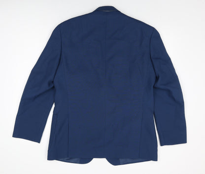 Mens UK Size 40 Gurteen Regular Blue Suit Jacket