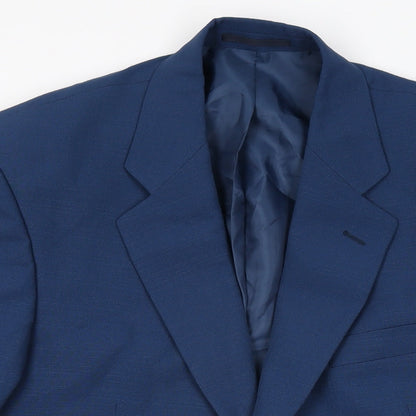 Mens UK Size 40 Gurteen Regular Blue Suit Jacket