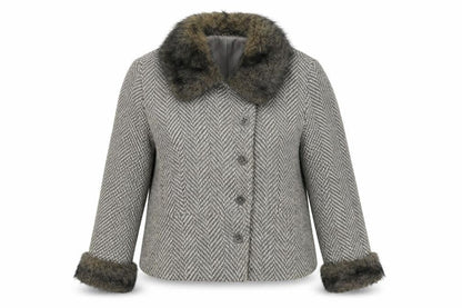 Womens UK Size 16 Per Una Grey Jacket
