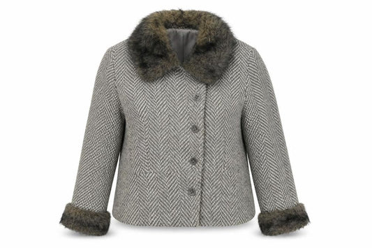 Womens UK Size 16 Per Una Grey Jacket