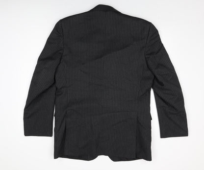 Mens UK Size 42 Debenhams Regular Black Suit Jacket