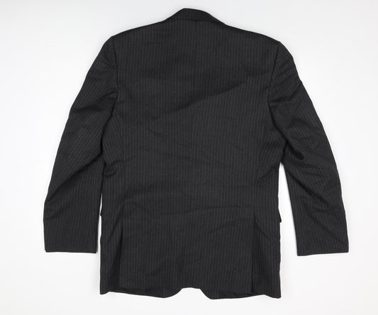 Mens UK Size 42 Debenhams Regular Black Suit Jacket