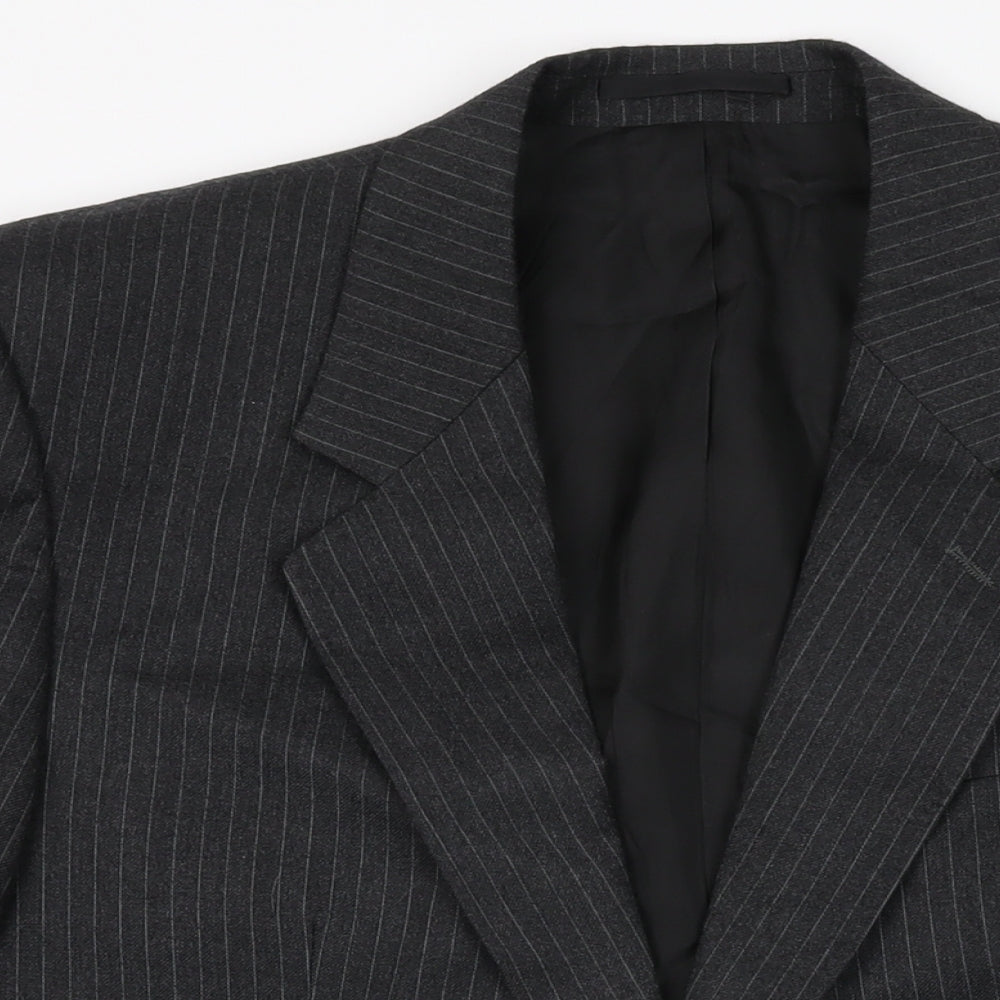 Mens UK Size 42 Debenhams Regular Black Suit Jacket