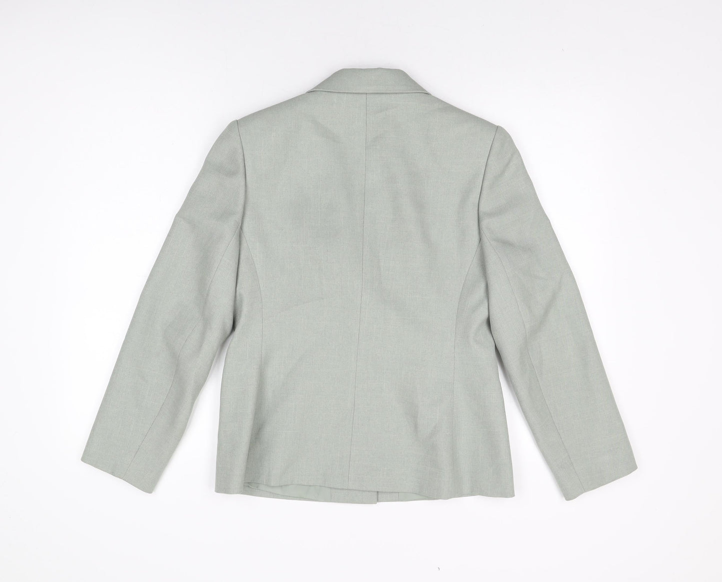 BHS Womens Green Polyester Jacket Suit Jacket Size 10