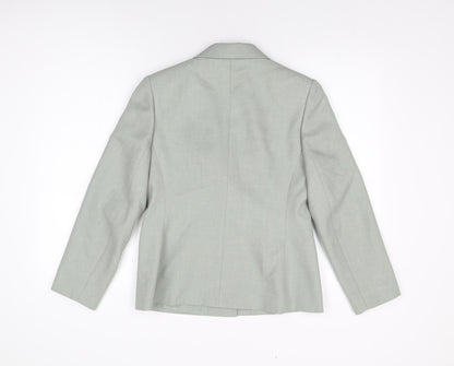 BHS Womens Green Polyester Jacket Suit Jacket Size 10