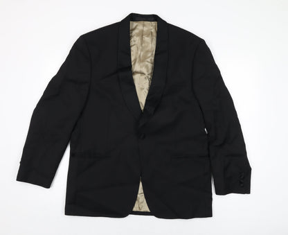 Mens UK Size 40 Marks and Spencer Regular Black Suit Jacket