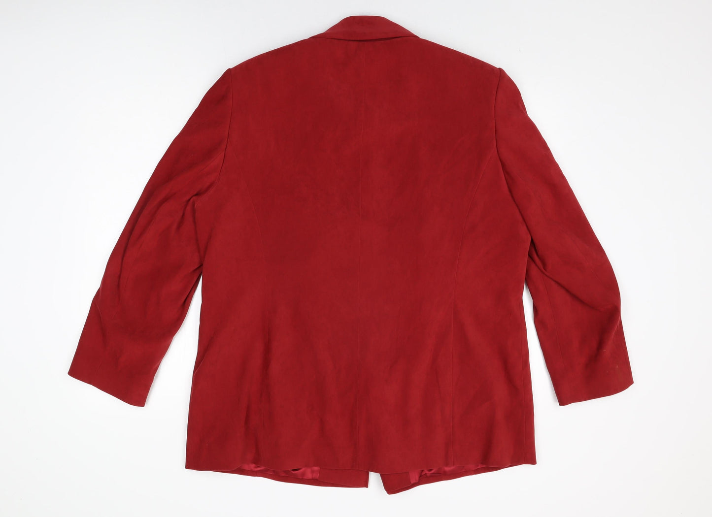 Womens UK Size 18 Ann Harvey Red Overcoat