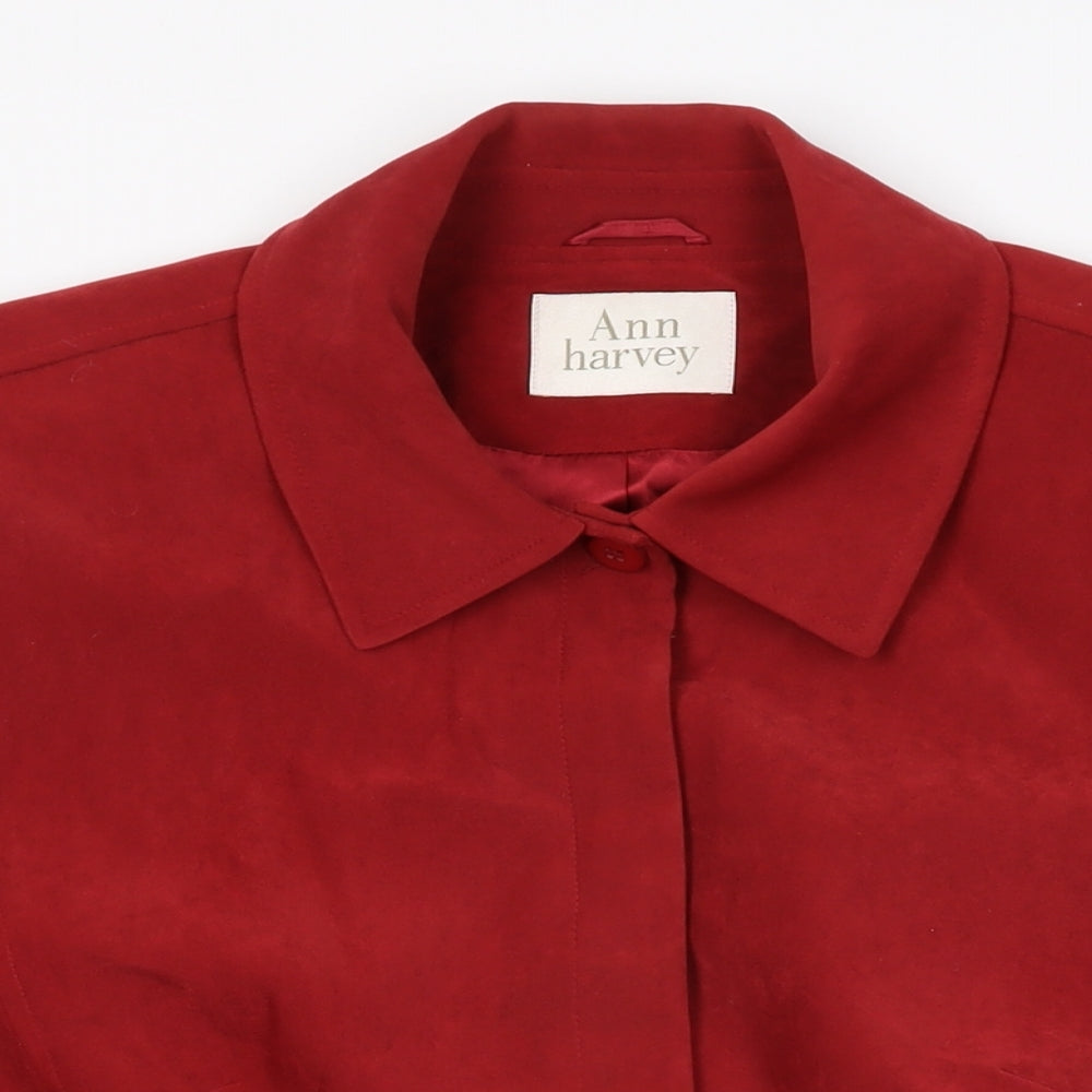 Womens UK Size 18 Ann Harvey Red Overcoat
