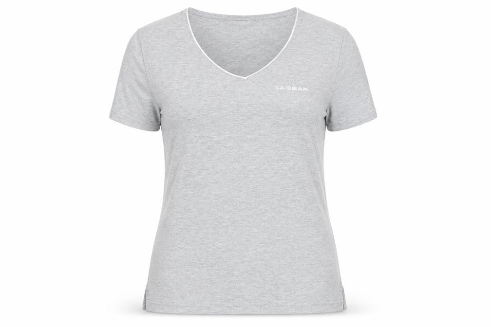 Womens UK Size 12 LA Gear Grey Basic T-Shirt