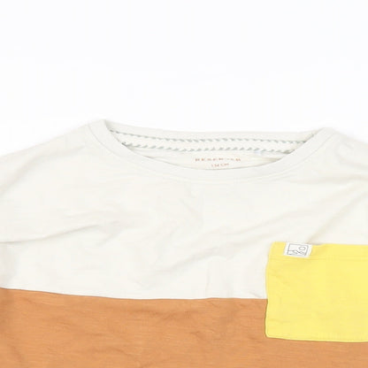 RESERVED Boys Multicoloured Colourblock Cotton Pullover T-Shirt Size 9 Years Crew Neck Pullover