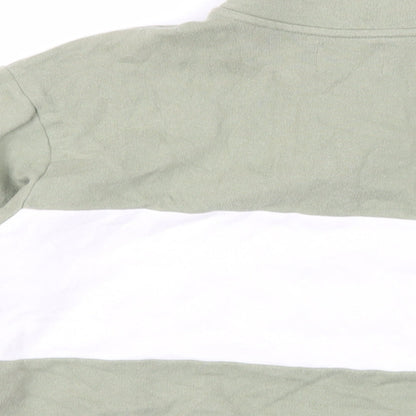 Womens UK Size S Pull&Bear Green Pullover Sweatshirt